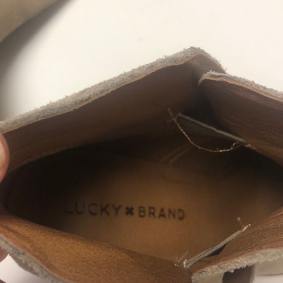 Lucky Brand wedge suede booties - Picture 7 of 8